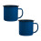 225 g blå campingmugg (set om 2) 1