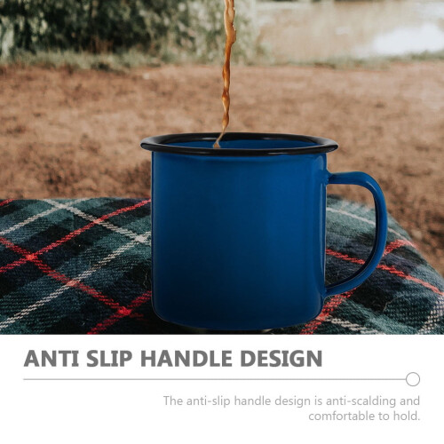 225 g blå campingmugg (set om 2) 2