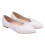 Witte bruidsballerina's met kant voor dames 4