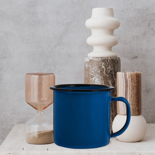 225 g blå campingmugg (set om 2) 1