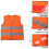 2 pcs Safety Vests Bulk Pack - Reflective High Visibility, Kids, Mesh 7