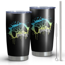 Bronntanais Gamer do Fhir Déagóirí - Tumbler Cearrbhachais Fionnuar 20Oz Mug do Leannán Cluichí Físeáin