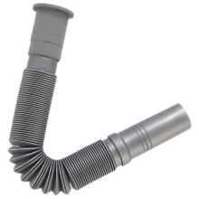 Kit de scurgere flexibilă pentru chiuvetă, material PP, gri, 0,5 inci
