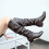Γυναικεία Παπούτσια UTTOASFAY Clearance, Γυναικεία Μπότες Slip-On με Τετράγωνο Τακούνι, 7