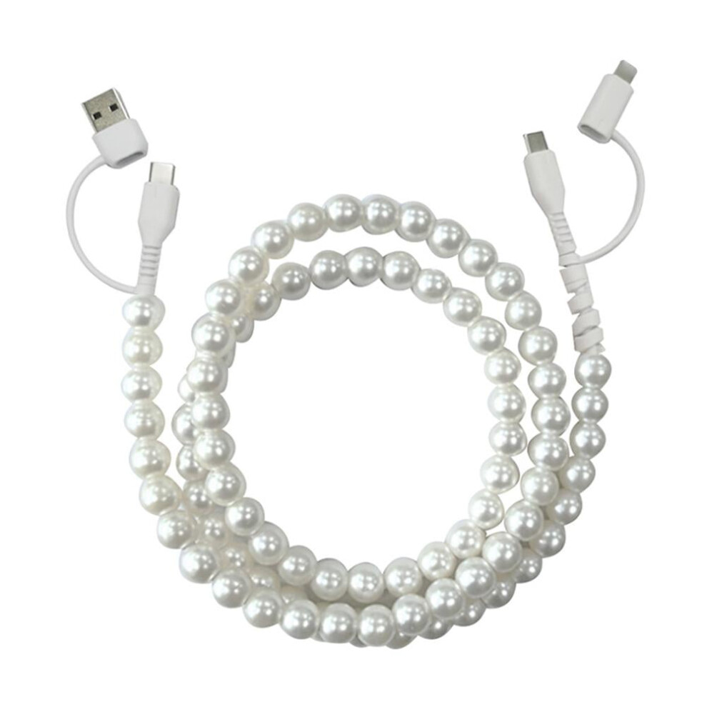 Beaded Charging Cord 4 In 1, Biographyn/Rightfavour/Maperiodrvel Colorful Beaded Charger Cords, 3.3Ft Fast Beads Charging Cable 66W, Usb To Type-C 9557311412295
