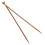 2-Pack Carbonized Knitting Needles 5.0mm 25cm for Sweater and School Use 1