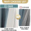 Linen Look Blackout Curtains 100"W x 84"L 4
