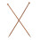 2-Pack Carbonized Knitting Needles 5.0mm 25cm for Sweater and School Use 6