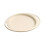 Oval Plastic Dinner Plates with Handles – 34x27 cm, Beige 2
