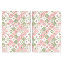 2er-Set Küchenhandtücher mit Pioneer-Blumenmuster, lustiges Mikrofaser-Geschirrtuchset, 45,7 x 66 cm (18 x 26 Zoll)