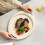 Oval Plastic Dinner Plates with Handles – 34x27 cm, Beige 4