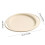 Oval Plastic Dinner Plates with Handles – 34x27 cm, Beige 3