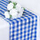 BalsaCircle Καρό τραπεζομάντιλο Gingham 14" x 108" σε μπλε χρώμα 1