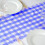 BalsaCircle Καρό τραπεζομάντιλο Gingham 14" x 108" σε μπλε χρώμα 3