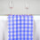 BalsaCircle Καρό τραπεζομάντιλο Gingham 14" x 108" σε μπλε χρώμα 4