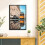 Κορνίζα εικόνας 19x25 μαύρη με HD Plexiglass, κάθετη/οριζόντια οθόνη, συμβατή με αφίσες 19x25 6