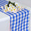 BalsaCircle Καρό τραπεζομάντιλο Gingham 14" x 108" σε μπλε χρώμα 2
