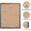 Κορνίζα εικόνας 19x25 μαύρη με HD Plexiglass, κάθετη/οριζόντια οθόνη, συμβατή με αφίσες 19x25 3