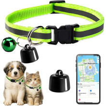 Cat Dog Tracker with Collars, Smart Cats Tracker No Monthly Fee, No SIM Required, Compatible with iOS/Android, Global Tracking Device for All Cats