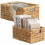 Handwoven Wicker Storage Basket with Handles 2