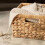 Handwoven Wicker Storage Basket with Handles 4