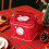 Caixas de armazenamento em ferro vermelho estilo art déco, 13 x 10,7 cm (5,1 x 4,2 polegadas) 4