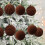 Velvet Flocked Christmas Ornaments Brown 12-Pack 5