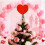 Velvet Heart Tree Topper 8 Inch Red 5