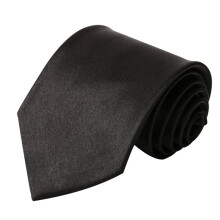 Krawatten aus Satinstoff verleihen ein elegantes, luxuriöses Tragegefühl. Schwarze Krawatten für Herren.