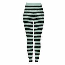 Gestreepte Halloween-yogabroek voor dames – Zachte, geborstelde melkzijde, elastische legging, maten S-3XL, diverse kleuren, geschikt voor yoga en