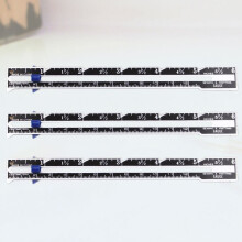 Fixed Edge Ruler for Measuring with Parallel Lines and One-Inch 3 Pieces Assorted Color