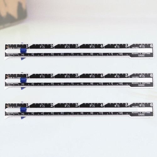 Fixed Edge Ruler for Measuring with Parallel Lines and One-Inch 3 Pieces Assorted Color