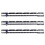 Fixed Edge Ruler for Measuring with Parallel Lines and One-Inch 3 Pieces Assorted Color 3