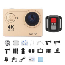 Mini akciókamera, 2,0 hüvelykes képernyő, 30 FPS/170D vízálló sisakkamera, víz alatti teleszkópos kamera, ultra HD4K akciókamera, könnyű