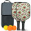 Pickleball-padlesett i blomsterfiber, 2 padler + 2 1