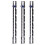 Fixed Edge Ruler for Measuring with Parallel Lines and One-Inch 3 Pieces Assorted Color 6