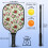 Pickleball-padlesett i blomsterfiber, 2 padler + 2 4