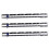 Fixed Edge Ruler for Measuring with Parallel Lines and One-Inch 3 Pieces Assorted Color 4