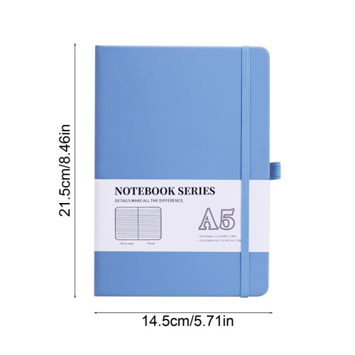 AuroraX College Journaling Notebook Ruled Sky Blue 2
