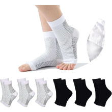 Neuropathiesokken voor dames en heren, verzachtende enkelbrace voor verlichting van plantaire fasciitis.