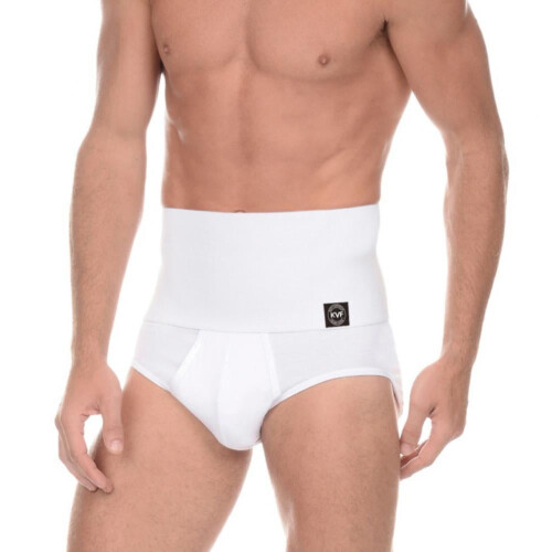Herrkalsonger i bomullsstretch med hög midja, 2-pack, 2XL 2
