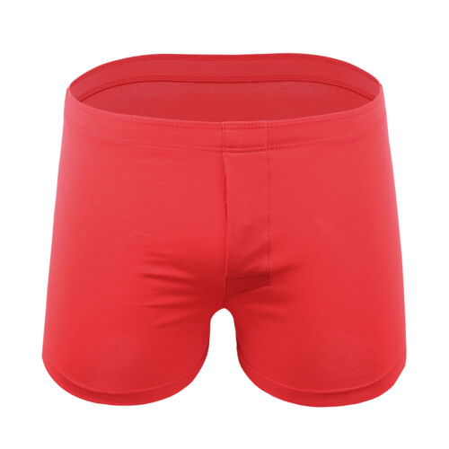 Herren-Boxershorts mit elastischem Bund, atmungsaktiv, einfarbig