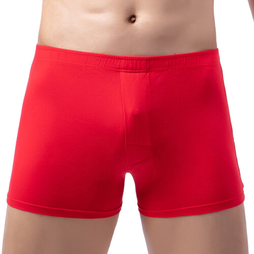 Herren-Boxershorts mit elastischem Bund, atmungsaktiv, einfarbig 1