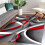 Covor gri modern abstract, 4x5, geometric, pentru living 5