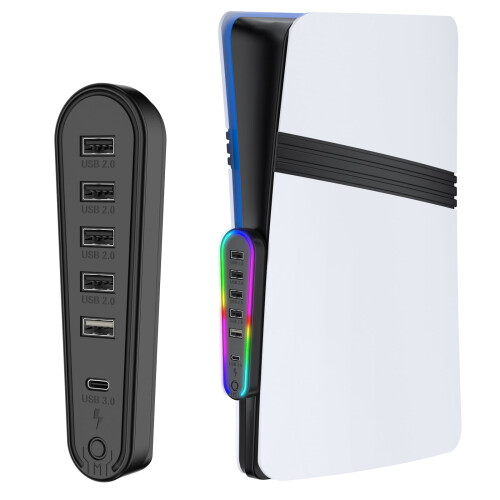 RGB USB 2.0 Hub pre PS5Pro a Slim6-v-1