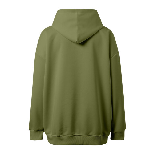 Γυναικεία oversized φούτερ με κουκούλα και λαιμόκοψη, ελαφριά φούτερ με πουλόβερ – 2