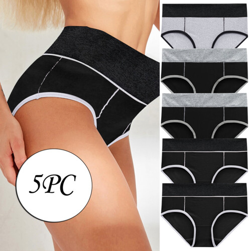 Εσώρουχα Hiphuggers για γυναίκες στο Hip5PC Patchwork Σλιπ Ελαστικά Μαλακά Σλιπ με Χρώμα σε 1