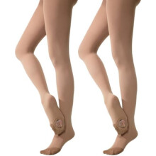 Convertible Dance Tights Adult Women Pro Transition Ballet Tights Ultra-Soft Pack of2