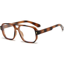 Blue Light Blocking Glasses for Women Men 70s Retro Square Aviator Eyeglasses Rectangle Computer Eyewear