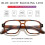 Blue Light Blocking Glasses for Women Men 70s Retro Square Aviator Eyeglasses Rectangle Computer Eyewear 4
